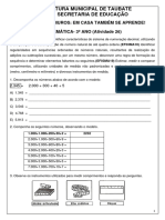 3ano MATEMÁTICA Ativ26 Identificar Características Do Sistema de Numeração Decimal