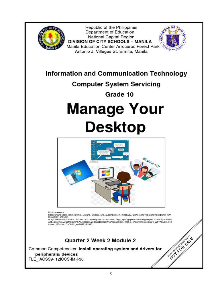 Tle-Te 10 q2 Mod2 Ict Css | PDF | Window (Computing) | Icon (Computing)