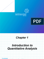 Introduction To Quantitative Analysis