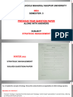 Strategic Management Previous Year Qu