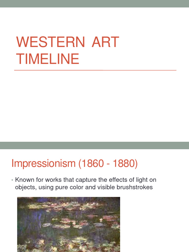 Western Art Movements Timeline | PDF
