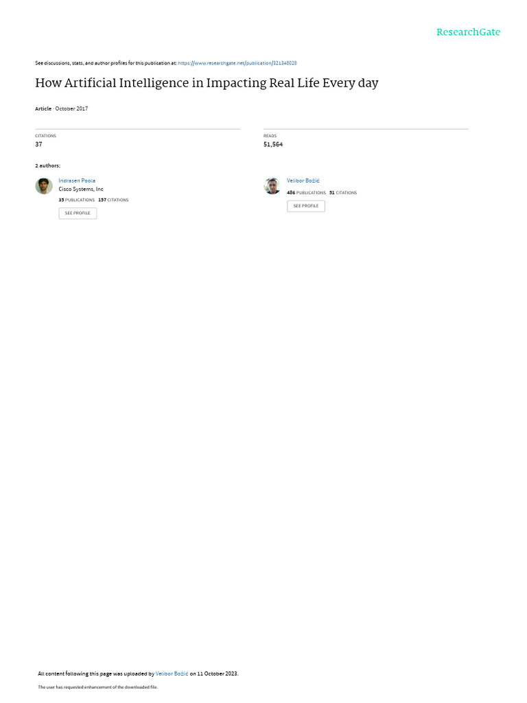 10 EXAMPLES OF ARTIFICIAL INTELLIGENCE IN REAL LIFE PDF visual data 2