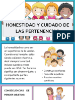 Honestidad y Cuidado de Las Pertenencias