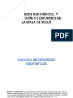 01 Esfuerzos Geostáticos, y Transmisión de Esfuerzos en La Masa de Suelo