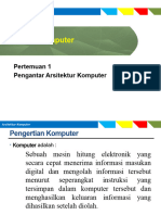 Pertemuan 02 - Pengantar Organisasi Dan Arsitektur Komputer