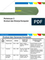 Pertemuan 03 - Evolusi Dan Kinerja Komputer