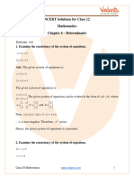 NCERT Solutions For Class 12 Maths Chapter 4 Exercise 4.6