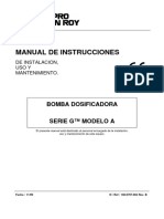 Manual Bomba Dosificadora MILTON ROY Serie GA