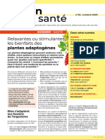 LeBonChoixSante 52 Octobre 2023 Relaxantes Ou Stimulantes Les Bienfaits Des Plantes Adaptogenes SD