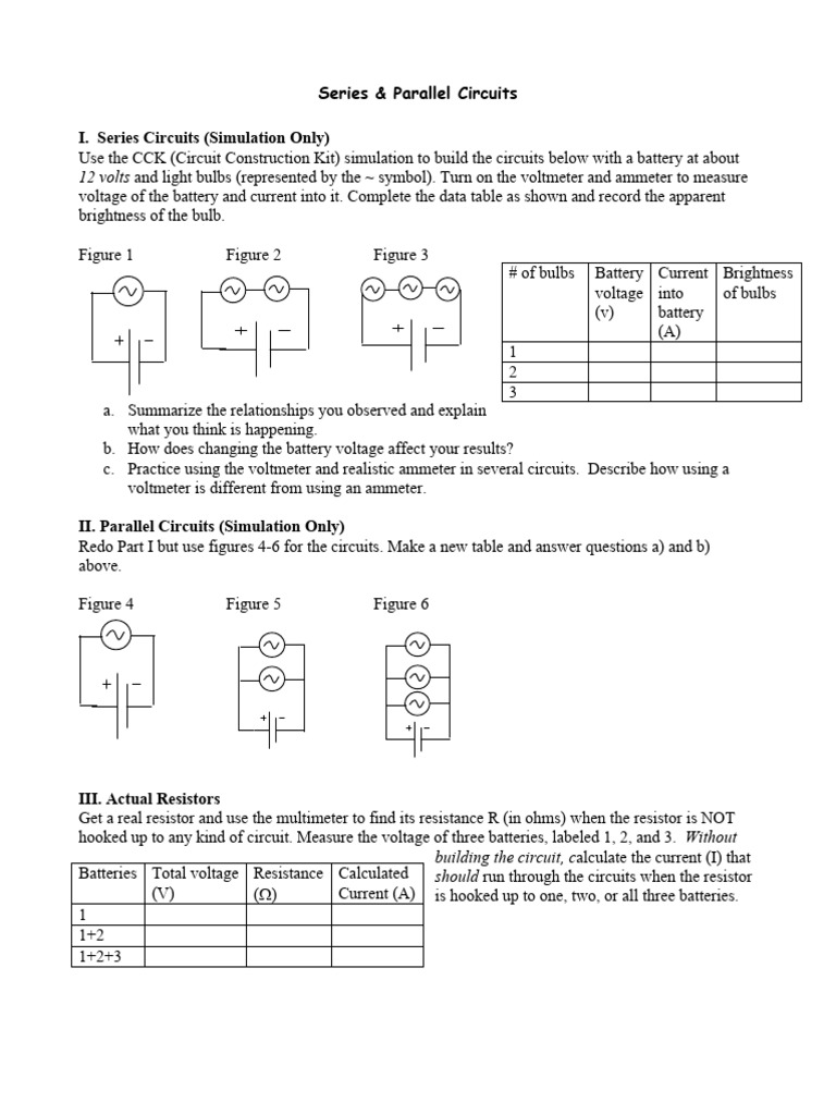 Understanding Series and Parallel Circuits | PDF | Series And Parallel ...