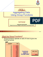 SQL - 4 Group Functions F22