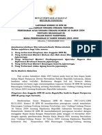 3. Laporan Komisi III DPR RI terhadap RUU tentang Perubahan atas Undang-Undang Nomor 16 Tahun 2004 tentang Kejaksaan RI