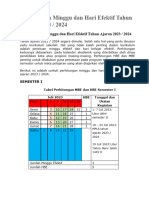 Perhitungan Minggu Dan Hari Efektif Tahun Ajaran 2023