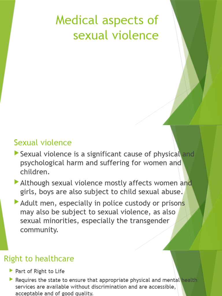 Medical Aspects of Sexual Violence | PDF | Sexual Violence | Violence