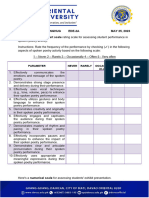 Educ 108 Rating Scales