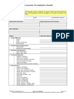 EPM KS0 TP 000003 - Sub Contractor Pre Mob Checklist
