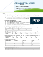 GZB - Xi - Economics Substitution Worksheet - Theory of Cost - October - Asmita Tripathi - 23-24