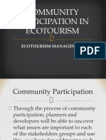 Study Guide 10 - Community Participation in Ecotourism - PPTX