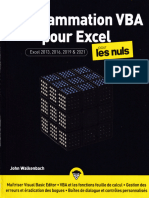 Programmation VBA Pour EXCEL 2013, 2016, 2019 Et 2021