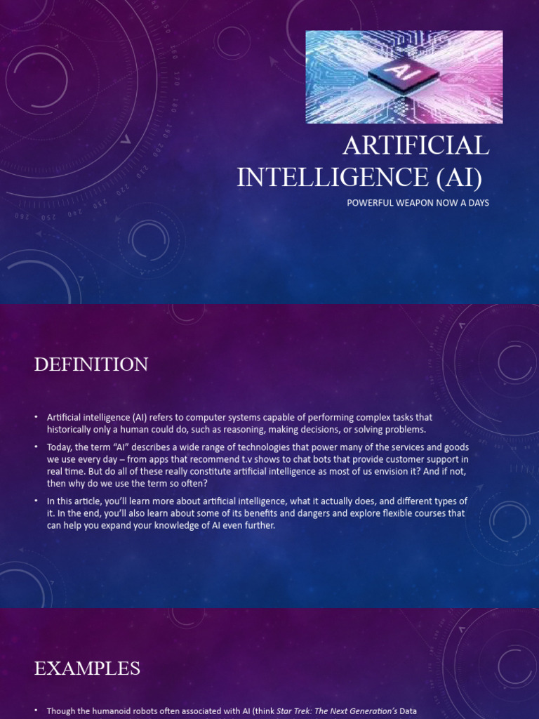 Artificial Intelligence (AI) | PDF | Artificial Intelligence