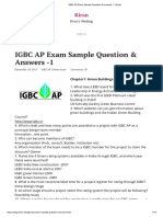 IGBC AP Exam Sample Question & Answers - 1 - Kiran