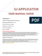 Applicator User Manual