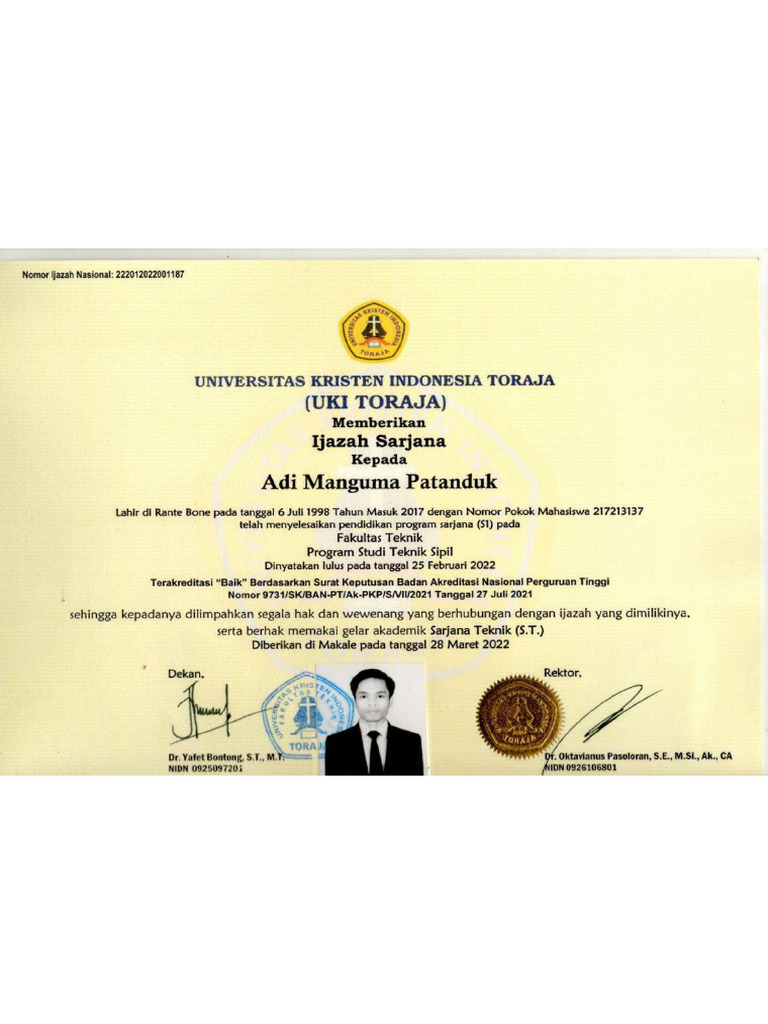 Academic Certificate and Transcript | PDF