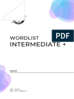 WordList - Intermediate Plus 4