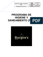 1.PROGRAMA DE HIGIENE Y SANEAMIENTO Burgos