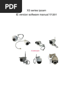 X3 Series Ipcam IE Verson Software Manual V1201