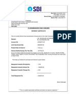 Interest Certificate For Home Loan