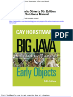 Full Download Big Java Early Objects 5th Edition Horstmann Solutions Manual