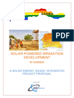 Solar Powered Agricultural Development Project Proposal in Gambia