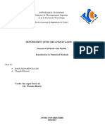 Numerical Methods With Matlab