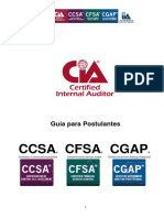 Ccsa Cfsa Cgap: Guía para Postulantes
