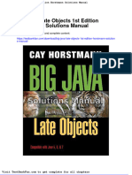 Full Download Big Java Late Objects 1st Edition Horstmann Solutions Manual