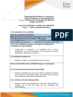 Guía de Actividades y Rúbrica de Evaluación - Unidad 2 - Fase 3 - Taller Evaluativo Unidad 2