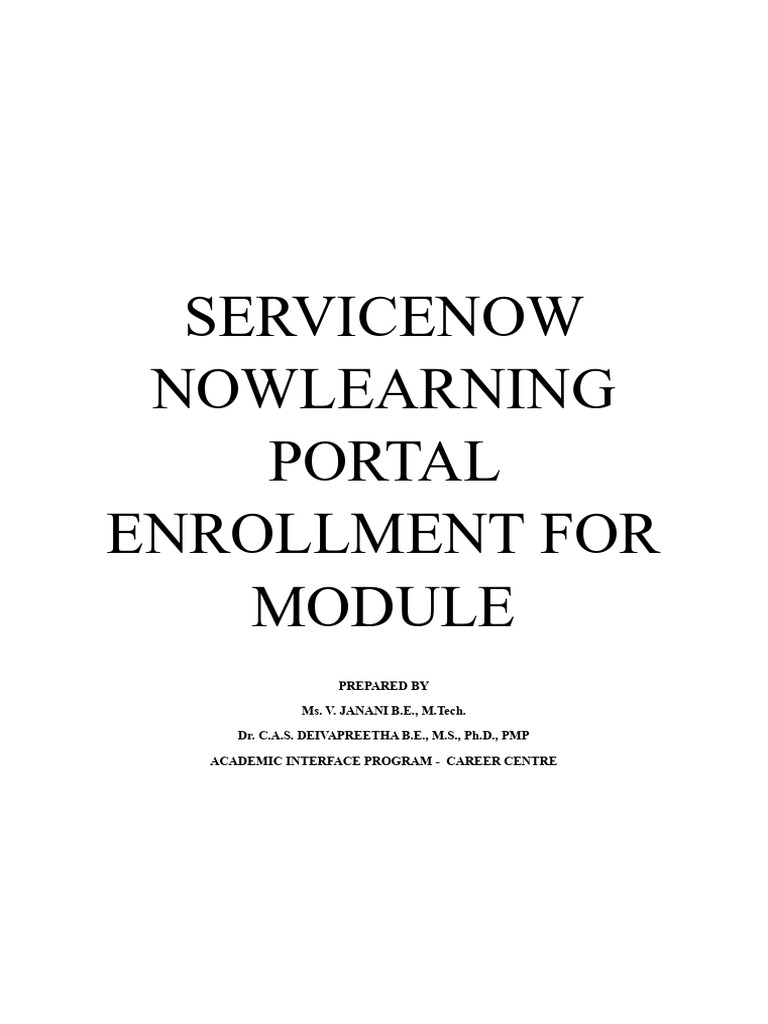 SERVICENOW CLASS 1 NOTES UPDATEd | PDF | Password | System Software