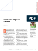 Present-Tense Indigenous Herbalism