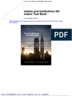Full Download Financial Markets and Institutions 5th Edition Saunders Test Bank