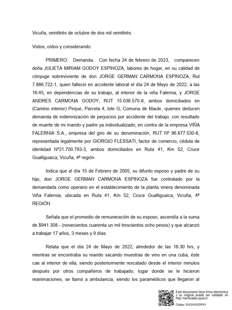 Sentencia Definitiva | Descargar gratis PDF | Daños y perjuicios