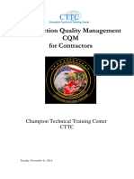 Construction Quality Management - 2014