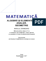 Matematică: Algebră ŞL Elemente de Analiză. Geometrie