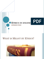 Ethics Course 2018 Introduction