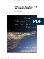 Full Download Elementary Differential Equations 11th Edition Boyce Solutions Manual