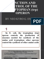 FUNCTION AND CONTROL OF THE TRYPTOPHAN TRP