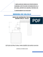 Memoria de Calculo Gavión 2 y 3