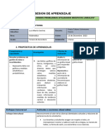 Sesion de Aprendizaje Tercero de Sec - 12 de Diciembre