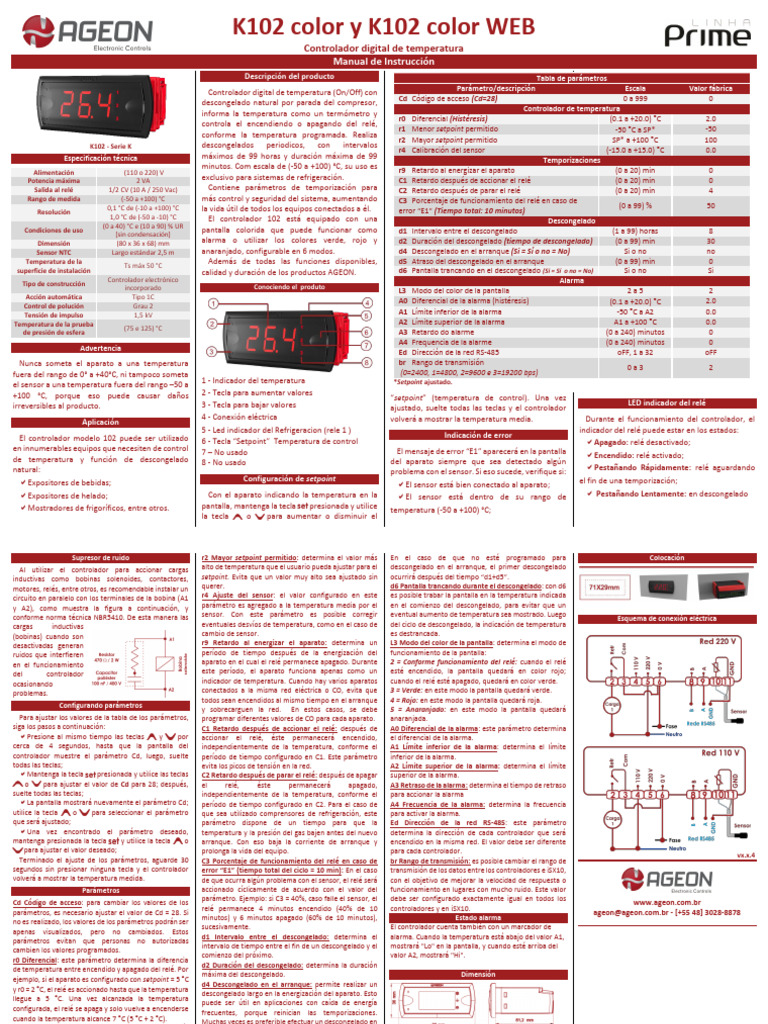 Manual linea prime k102 web es oc pdf rel ingenieria el ctrica