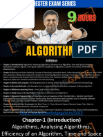 DAA or Algorithms in 9 Hours